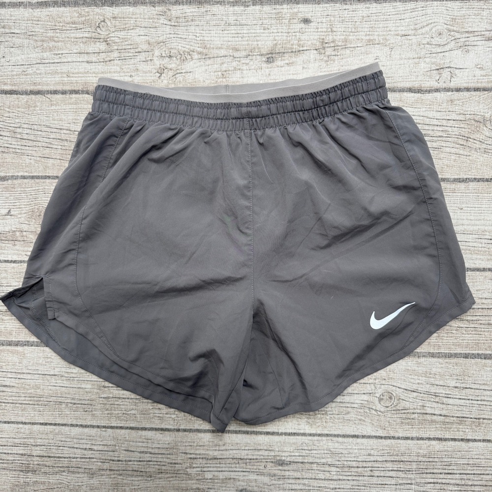 Nike Running Shorts Women's XS Gray Dri-FIT Swoosh Athletic Sportswear Training